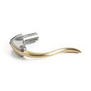 Handlebar Control Retro Inverted Satin Chrome / Satin Brass