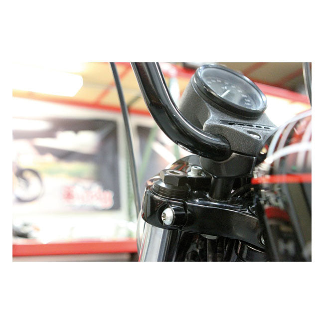 Fork Preload Adjusters Black Anodized For 87-94 FXR