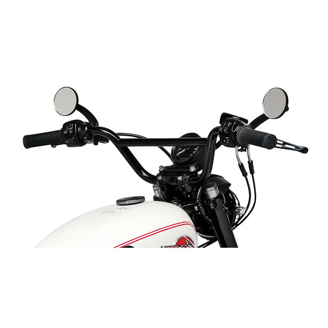 1 Inch Scrambler Handlebar Black For 82-21 H-D With 1" I.D. Risers