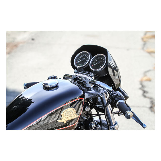 1 Inch Clubman Bars Chrome For 82-21 H-D With 1" I.D. Risers