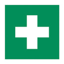 Green Cross Sticker
