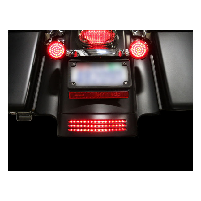 Tri-Bar LED Rear Fender Tip Red Lens