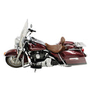 Wide Tripper Solo Seat With Rider Backrest Brown For 97-07 FLHR