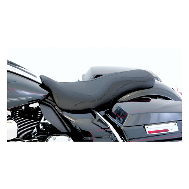Daytripper 2-Up One-Piece Seat Black For 08-21 Touring