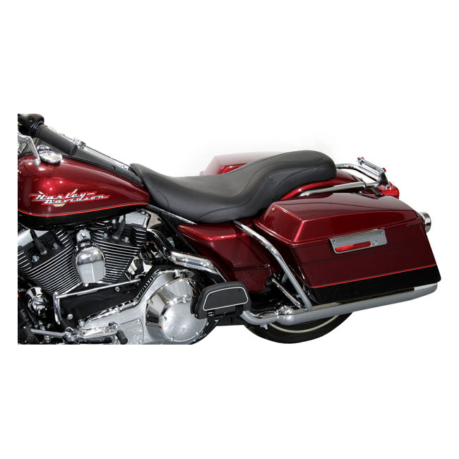 Daytripper 2-Up One-Piece Seat Black For 97-07 FLHR
