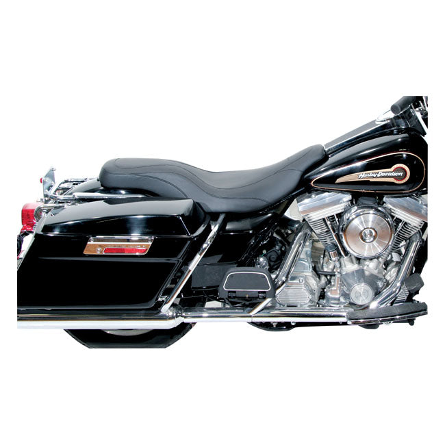 Daytripper 2-Up One-Piece Seat Black For 97-07 FLHT, FLTR (NU)