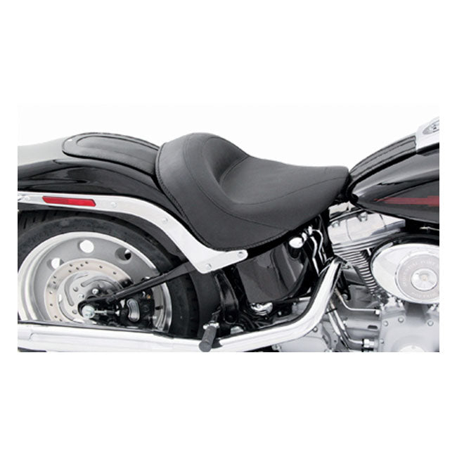 Wide Touring Solo Seat Black For 06-10 FXST With 200mm Tire