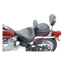 Wide Touring Solo Seat With Rider Backrest Black For 00-06 Softail With Up To 150 Stock Tire (Excl. Deuce) (NU)