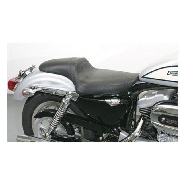 Fastback 2-Up Seat Black For 04-21 XL With 3.3 Gallon Fuel Tank