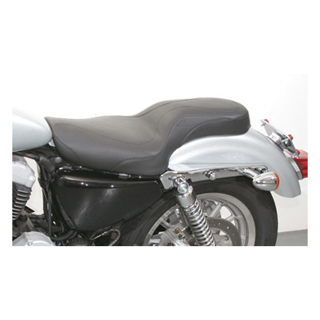 Daytripper 2-Up One-Piece Seat Black For 04-21 XL With 2.1 And 3.3 Gallon Fuel Tanks