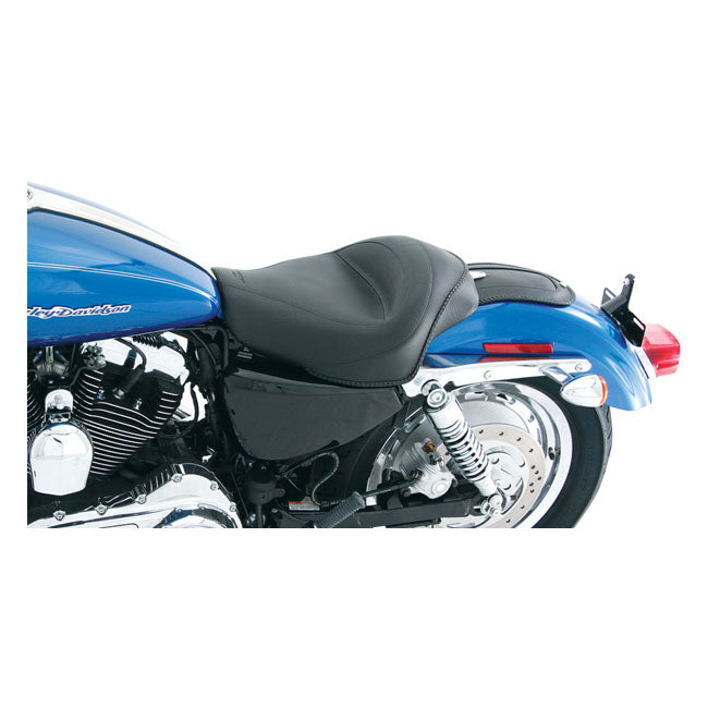 Standard Touring Solo Seat Black For 04-21 XL With 2.1 & 3.3 Gallon Fuel Tank