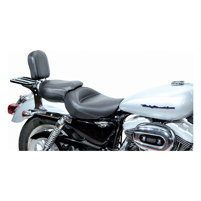 Standard Touring Seat Black For 04-21 XL With 3.3 & 4.5 Gallon Fuel Tank