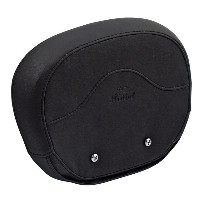 Vintage Sissy Bar Back Pad Black 06-17 Softail With 200mm Tire - 9 x 11.5 Inch