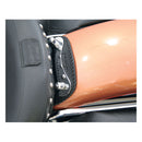 Mini Fender Bib Plain With Braided Edges Black For 00-03 FLSTS; 06-07 FLSTSC; 07-17 FLSTC; 05-17 FLSTN; 97-21 FLT/Touring