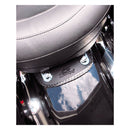 Mini Fender Bib Plain With Braided Edges Black For 00-03 FLSTS; 06-07 FLSTSC; 07-17 FLSTC; 05-17 FLSTN; 97-21 FLT/Touring