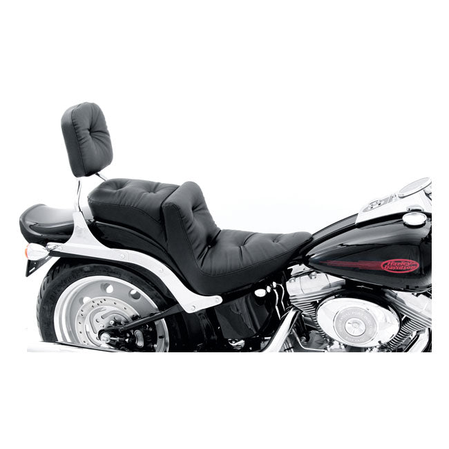 Regal Duke 2-Up Seat Black For 06-10 FXST With 200mm Tie