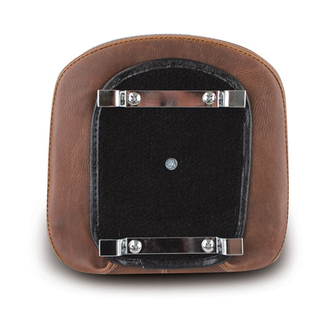 Oem Style Sissy Bar Pad Brown Diamond - 9 x 9.5 Inch