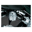Skull Horn Cover Chrome For 93-21 H-D With Side Mounted Horn