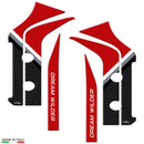 3D Motorcycle Stickers - Front Fender Sides For Ducati Desert X 2022>2025