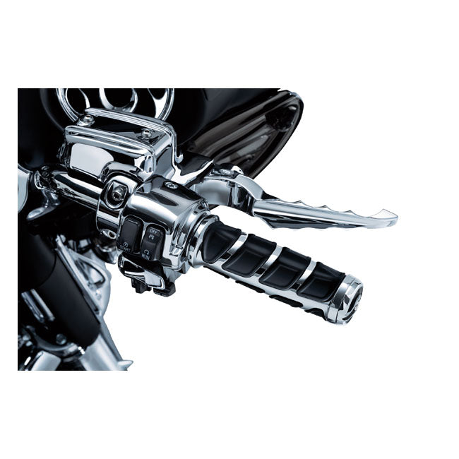 Kinetic Grips Chrome For 08-21 H-D With e-Throttle