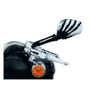 Skeleton-Hand Mirror Set Black Hand Chrome Head