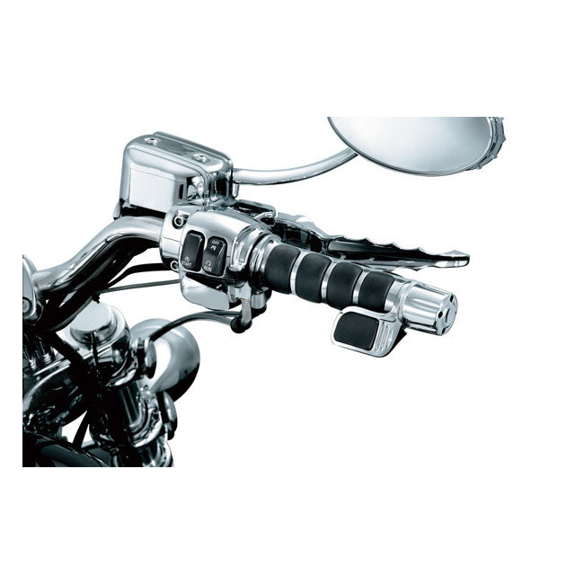 Premium ISO-Grips Chrome For 81-21 H-D With Dual Throttle Cables