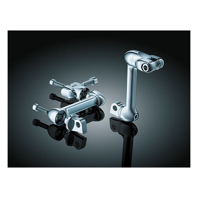 Adjustable Passenger Offset Mount Set Chrome