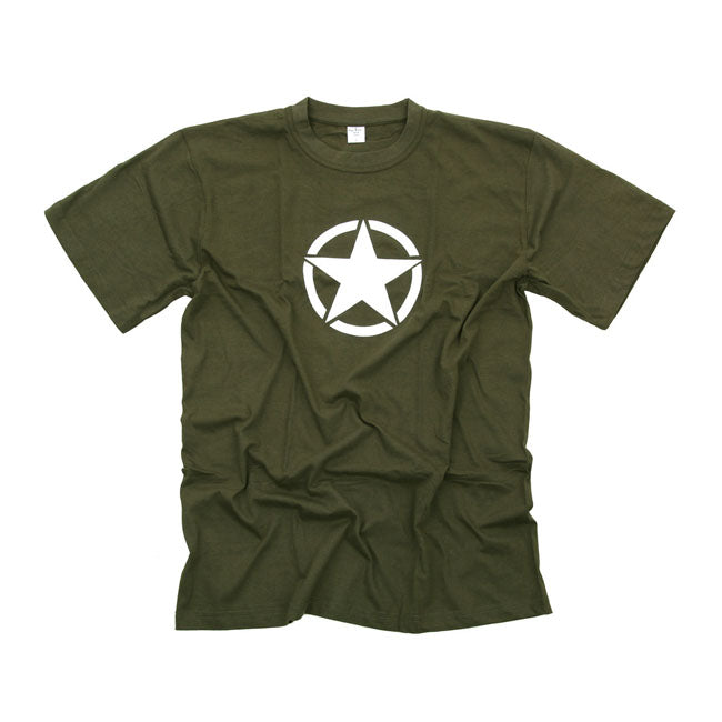 Motorcycle Storehouse Fostex White Star T-Shirt Green