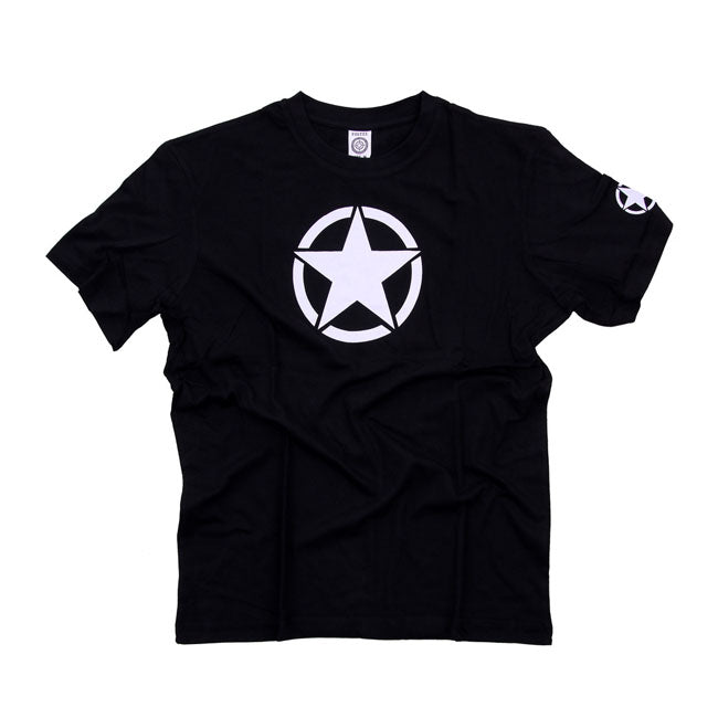 Motorcycle Storehouse Fostex White Star T-Shirt Black