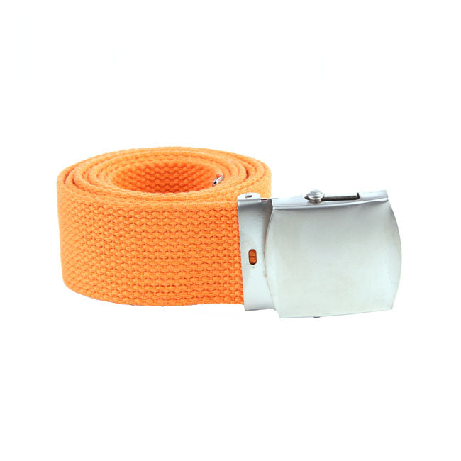 Motorcycle Storehouse Web Belt Orange