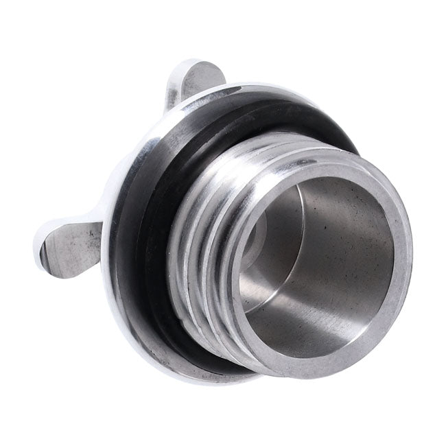 Gas Cap Nonvented Spinner Polished Aluminum