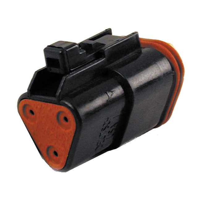 Deutsch Dt Connectors Black Plug Housing 3-Pins