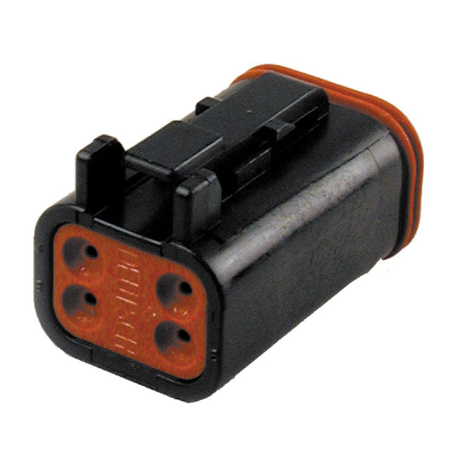 Deutsch Dt Connectors Black Plug Housing 4-Pins