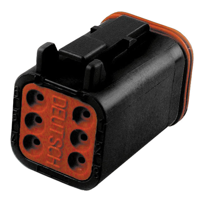 Deutsch Dt Connectors Black Plug Housing 6-Pins