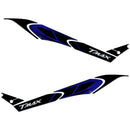 3D Motorcycle Stickers - Tank Sides Black For Yamaha TMAX 560 2020>2021