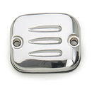 Cover H/B Master Cyl Grooved Chr For 96-05 Softail