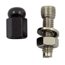 License Plate Mounts Alloy Twotone Hex Domed 556006