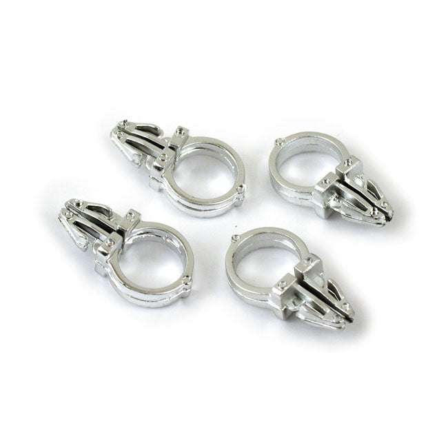 Chrome Handlebar Wire Clips 556635