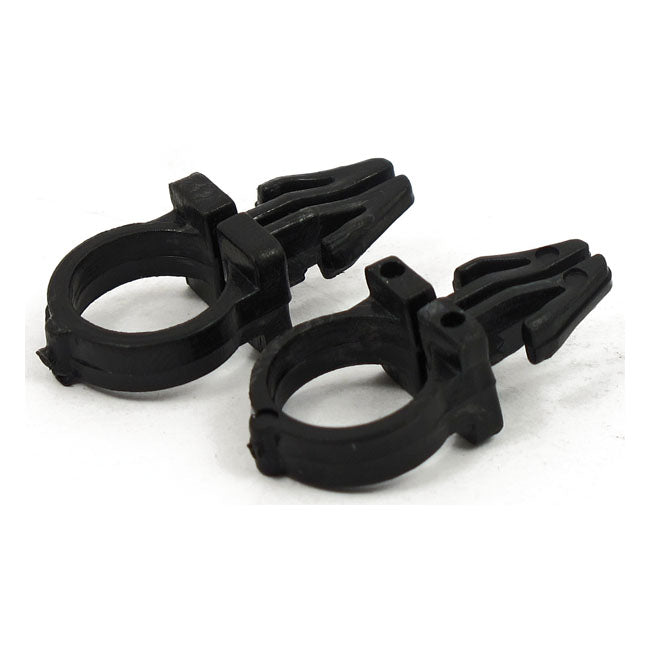 Black Handlebar Wire Clips 556870