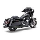 NH Series 4 Inch Slip-On Mufflers Black For 95-16 FLT/Touring NU