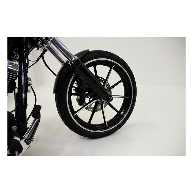 Custom V1 Front Fender Matt Black For 13-17 FXSB Breakout NU