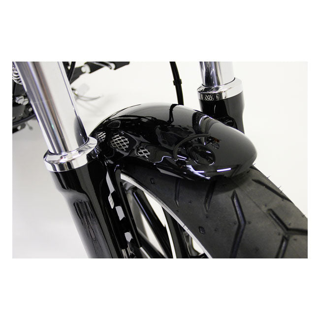 Custom V2 Front Fender Gloss Black For 13-17 FXSB Breakout NU