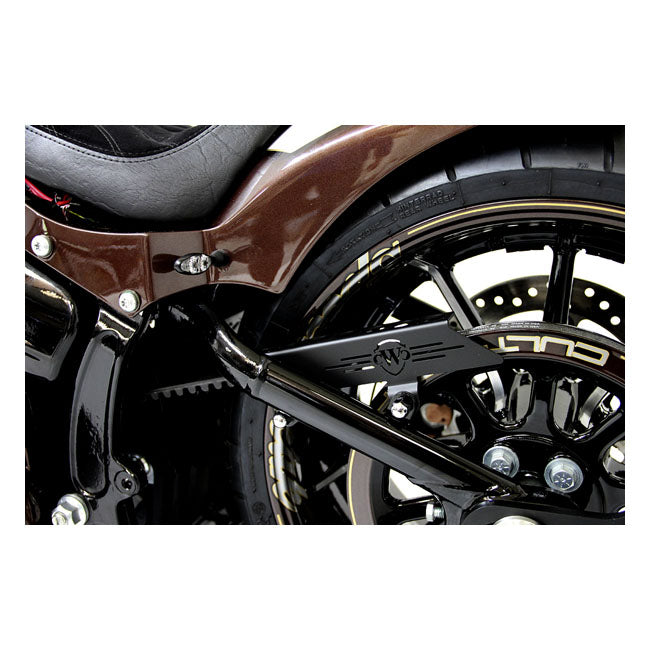 Upper Belt Guard Black For 08-17 Softail NU