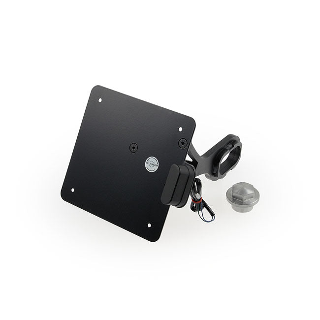 Side Mount License Plate Bracket Black Italy For 13-17 FXSB Breakout NU