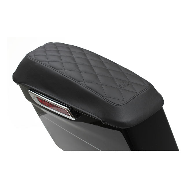 Mustang Saddlebag Lid Covers Diamond For 14-21 Touring