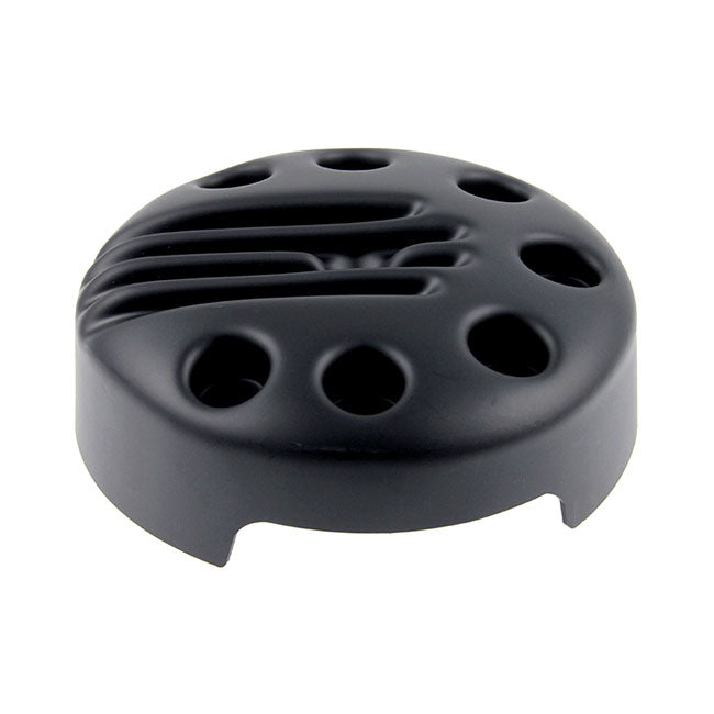 Slotted Air Cleaner Cover Matt Black For 16-22 XL With Stock Round Air Cleaner