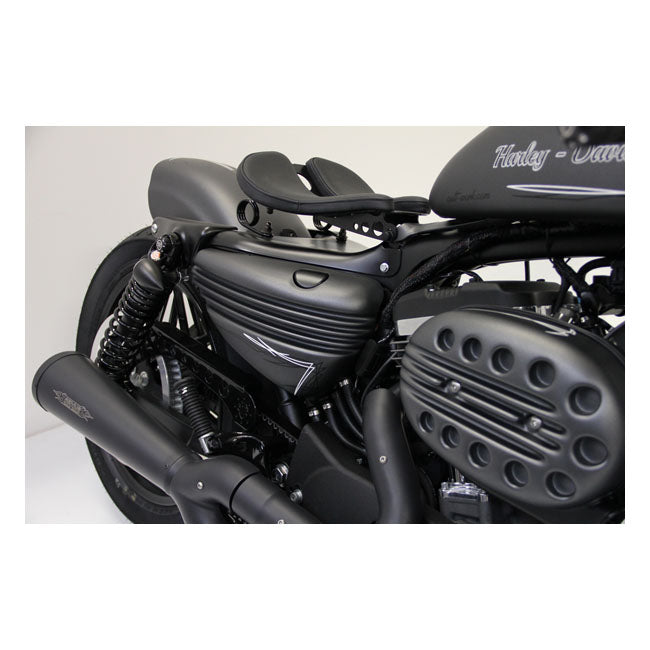 Bobber Side Cover Set Matt Black For 04-13 XL NU