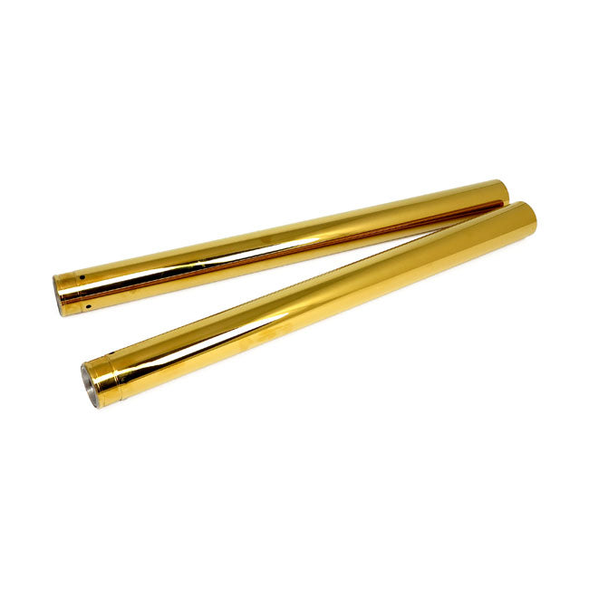 Titanium Nitride Coated 41 MM Fork Tubes Gold - 20-1/4 Inch OAL