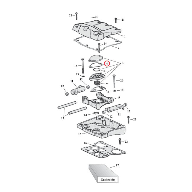 Gaskets Breather Cover For 99-10 Twin Cam NU