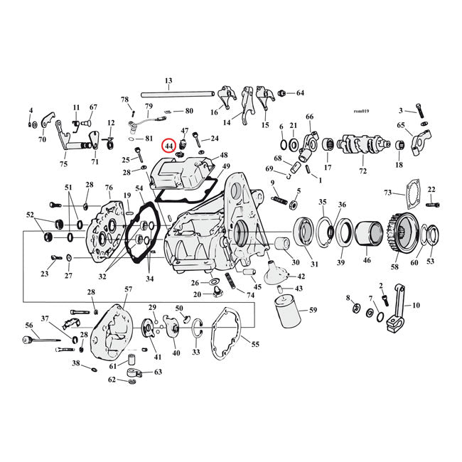 O-Ring Neutral Switch / Oil Pump / Crankcase For Neutral switch: 98-06 B.T.